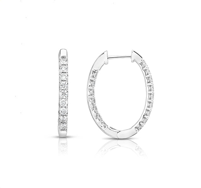 French Cut Oval Hoops