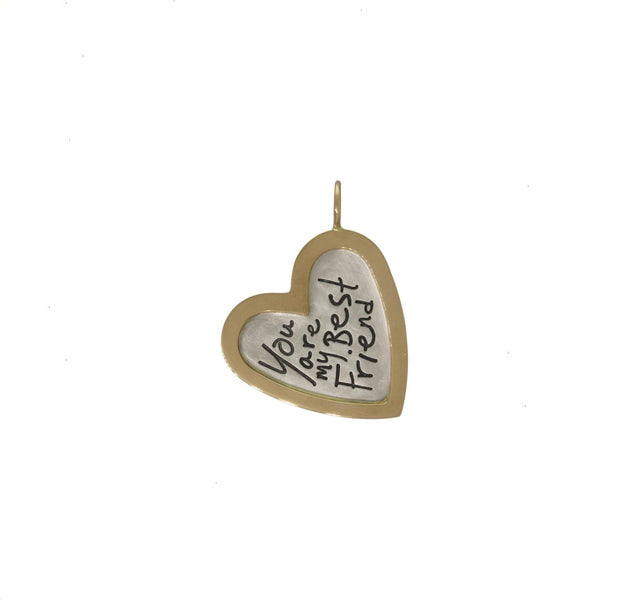 Best Friend Pendant in Silver and Gold