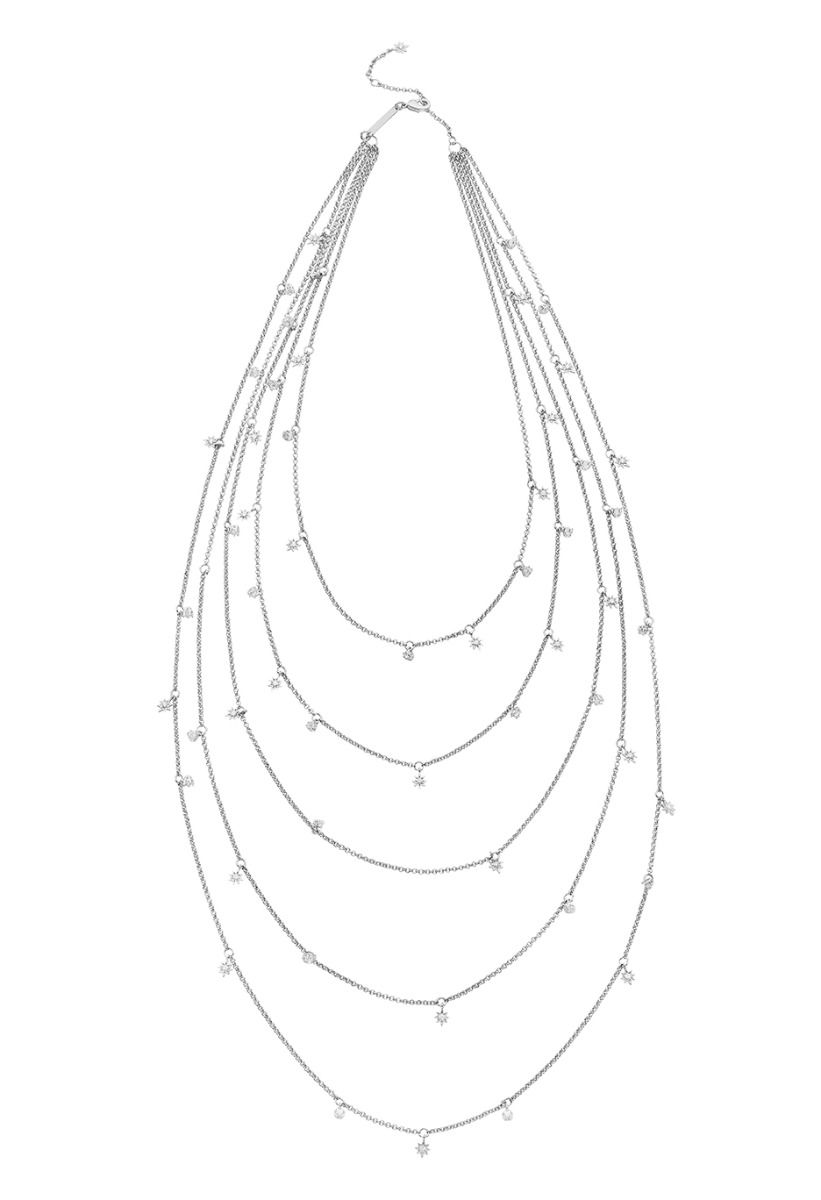 Moonsun Long Multi Strand Necklace