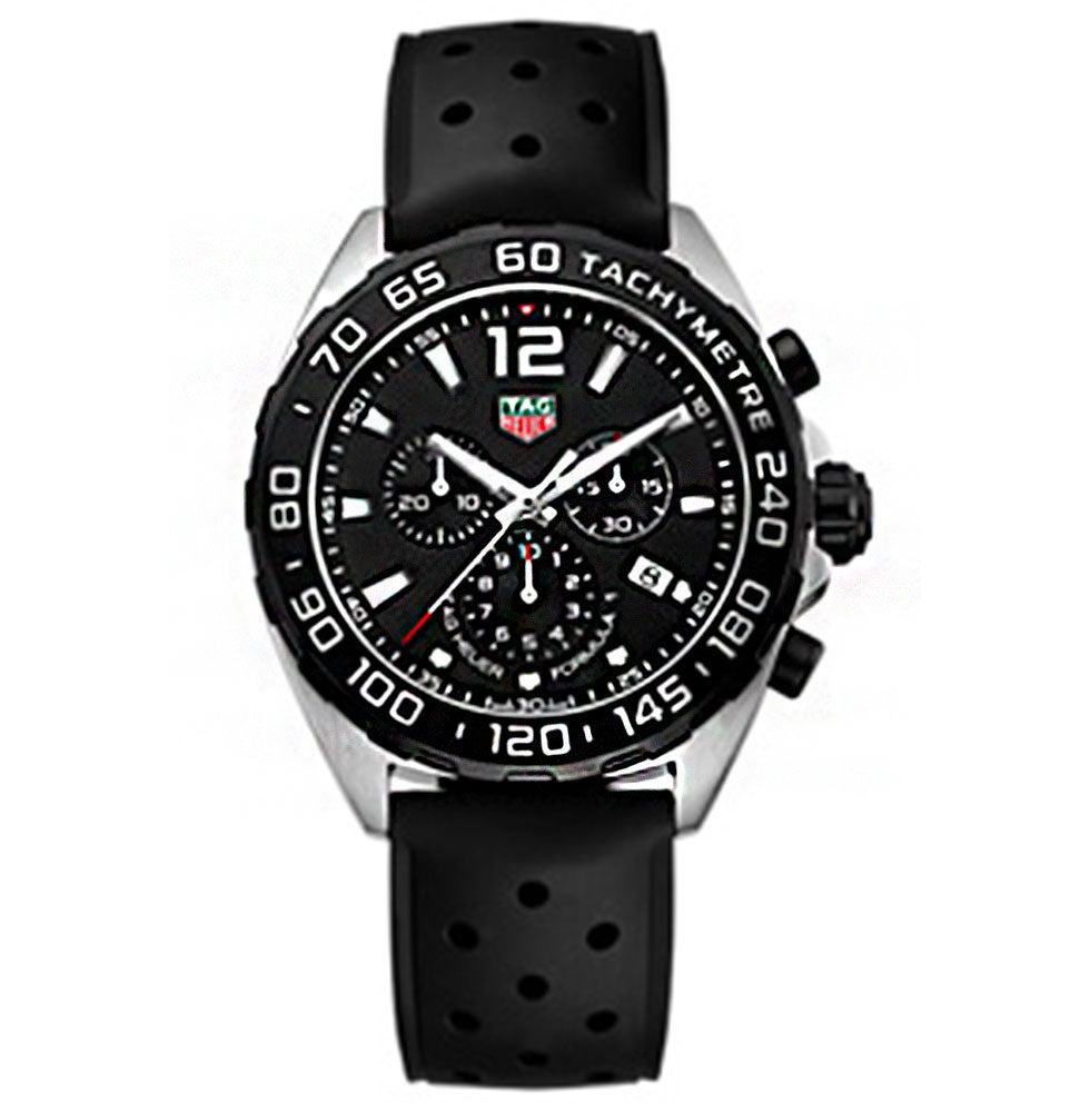 Formula 1 Chronograph 43mm with Black Dial & Strap