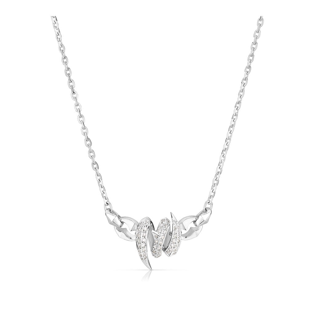 Thorn Embrace Entwined Inline Pendant Necklace