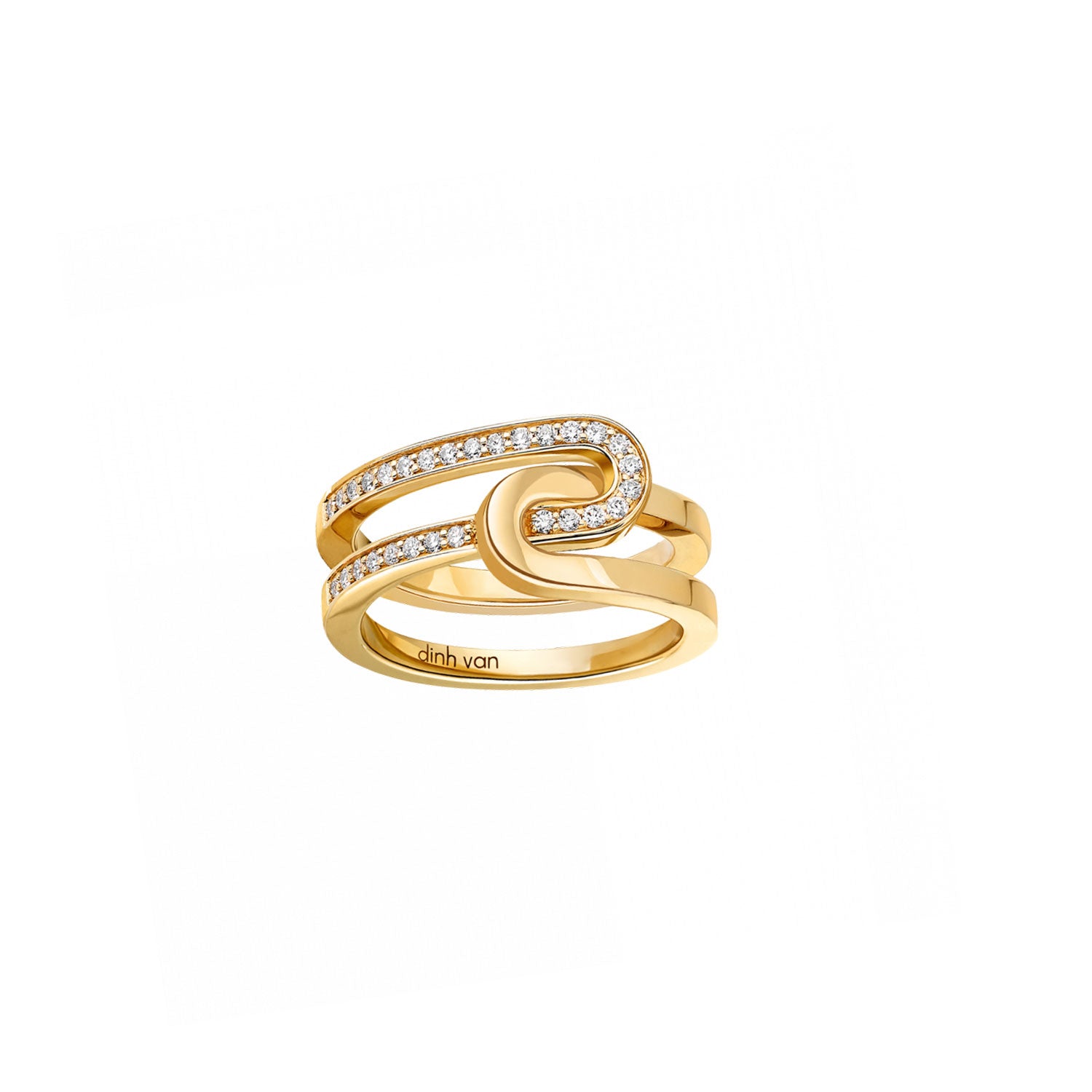 Maillon Star Small Ring in Yellow Gold