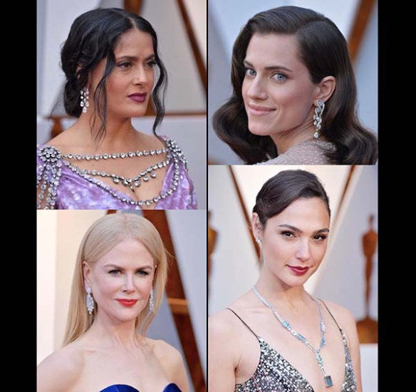 Platinum Jewelry Steals the Spotlight at the 90th Academy Awards
