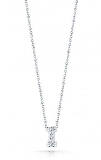 Tiny Treasures Diamond Love Letter "I" in White Gold