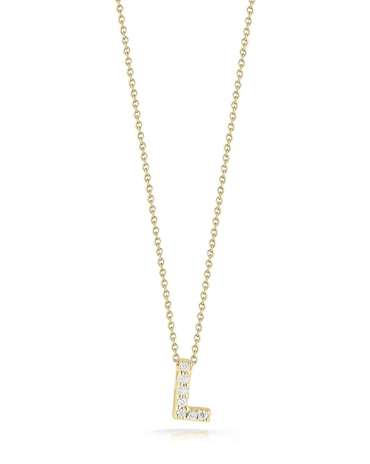 Love Letters "L" Yellow Gold Pendant