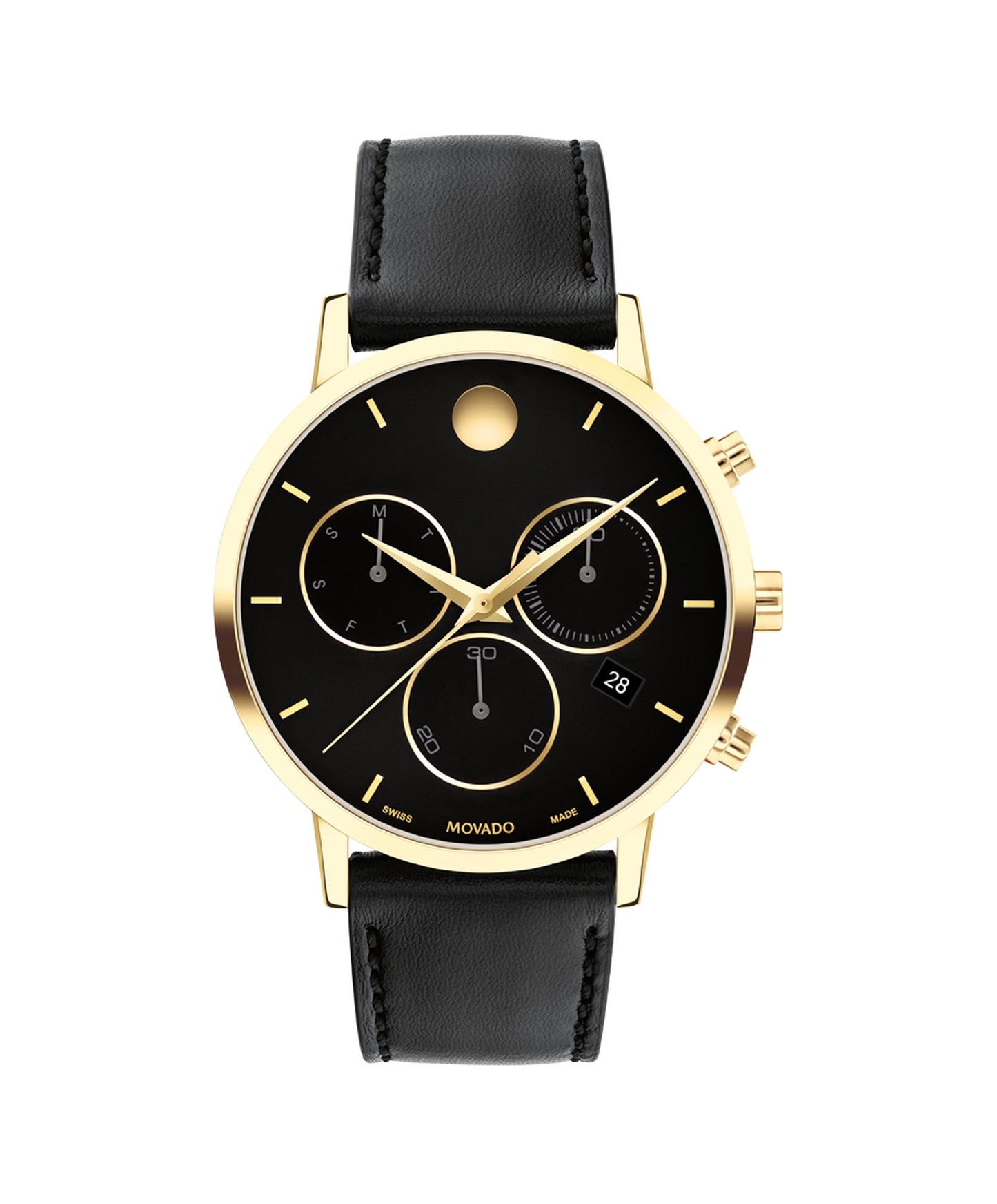 42mm Museum Classic Chronograph Watch with Black Dial