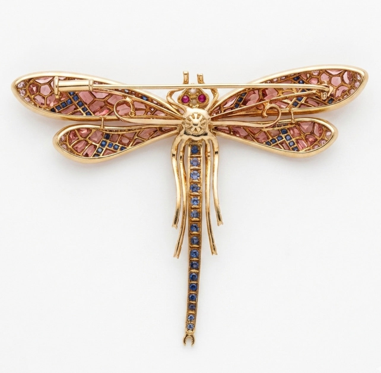 Dragonfly Mosaic Brooch