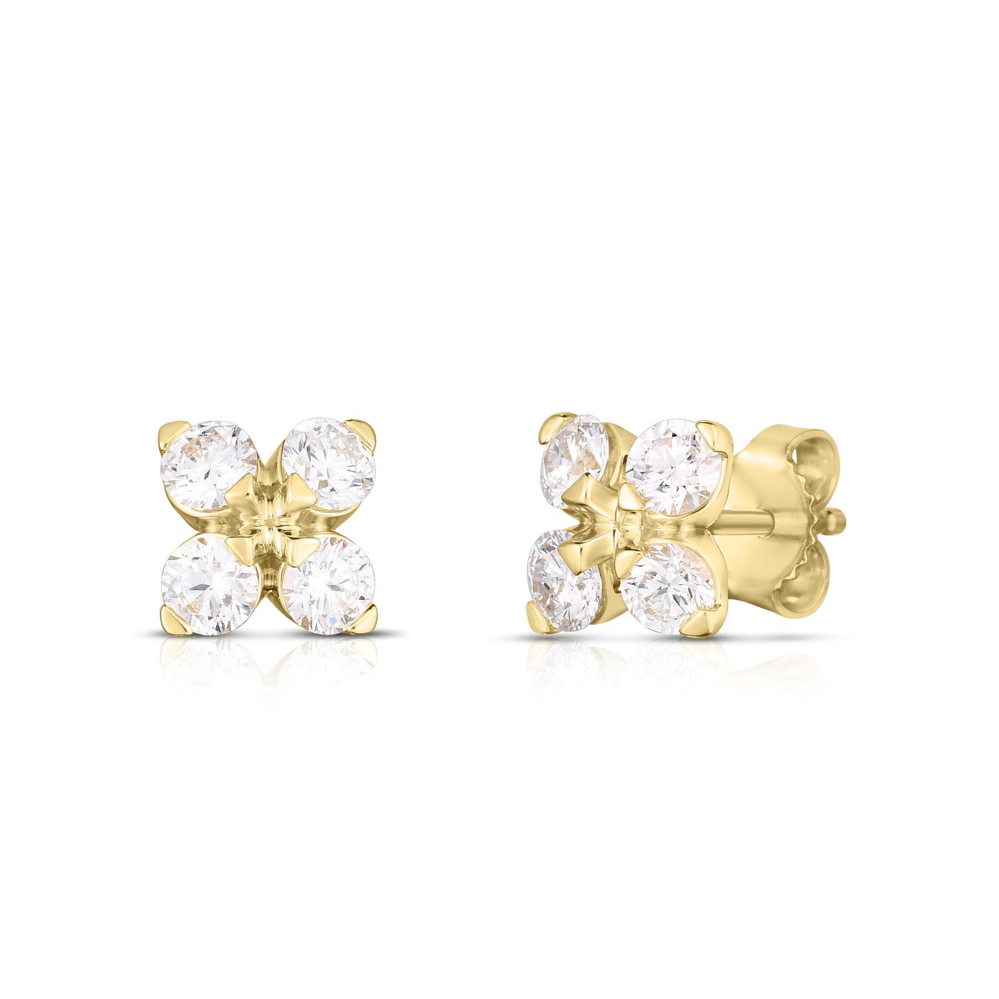 Love in Verona Diamond Flower Earrings