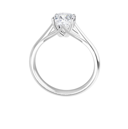 Setting for Round Brilliant Diamond in Gold