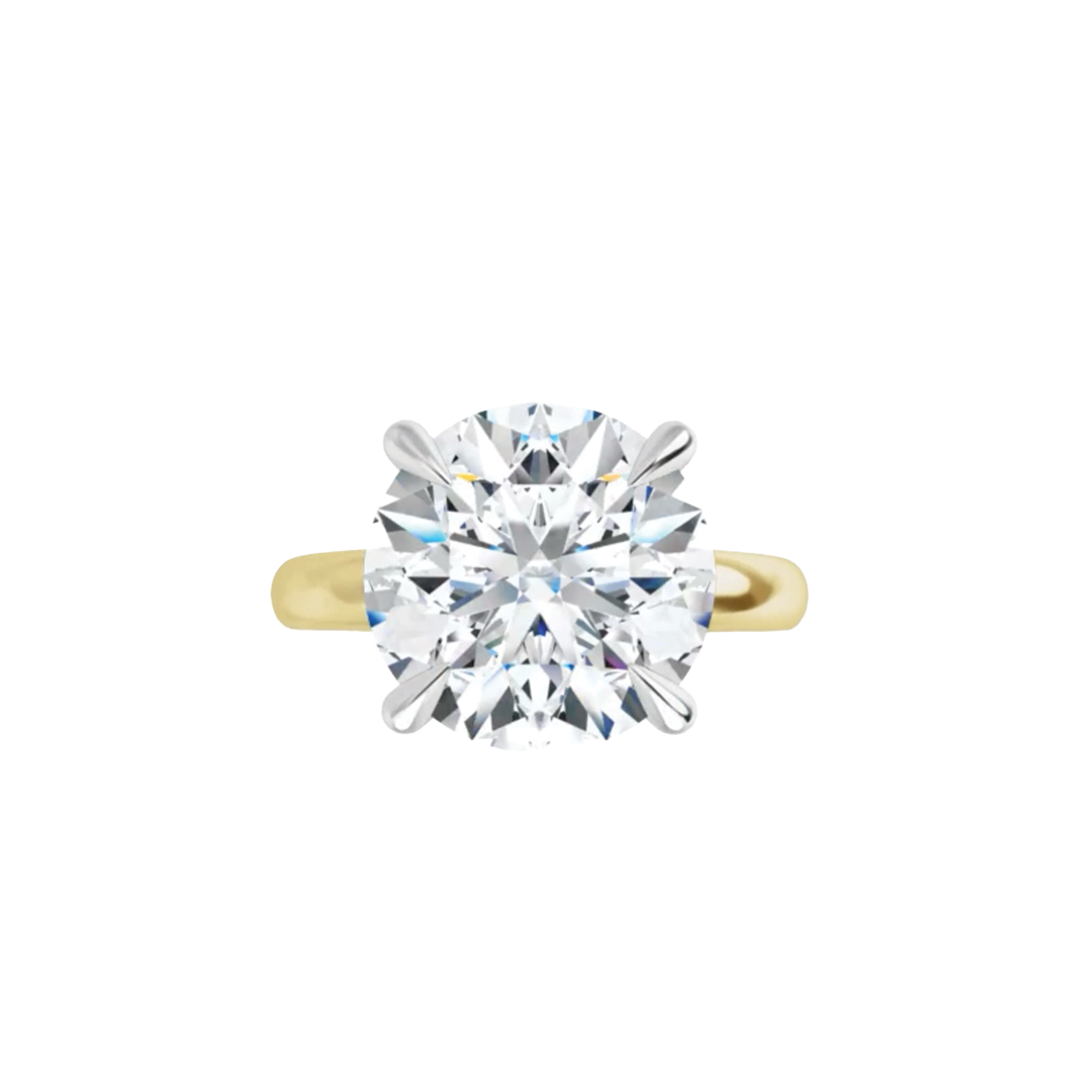 4-Prong Diamond Ring Setting in Gold