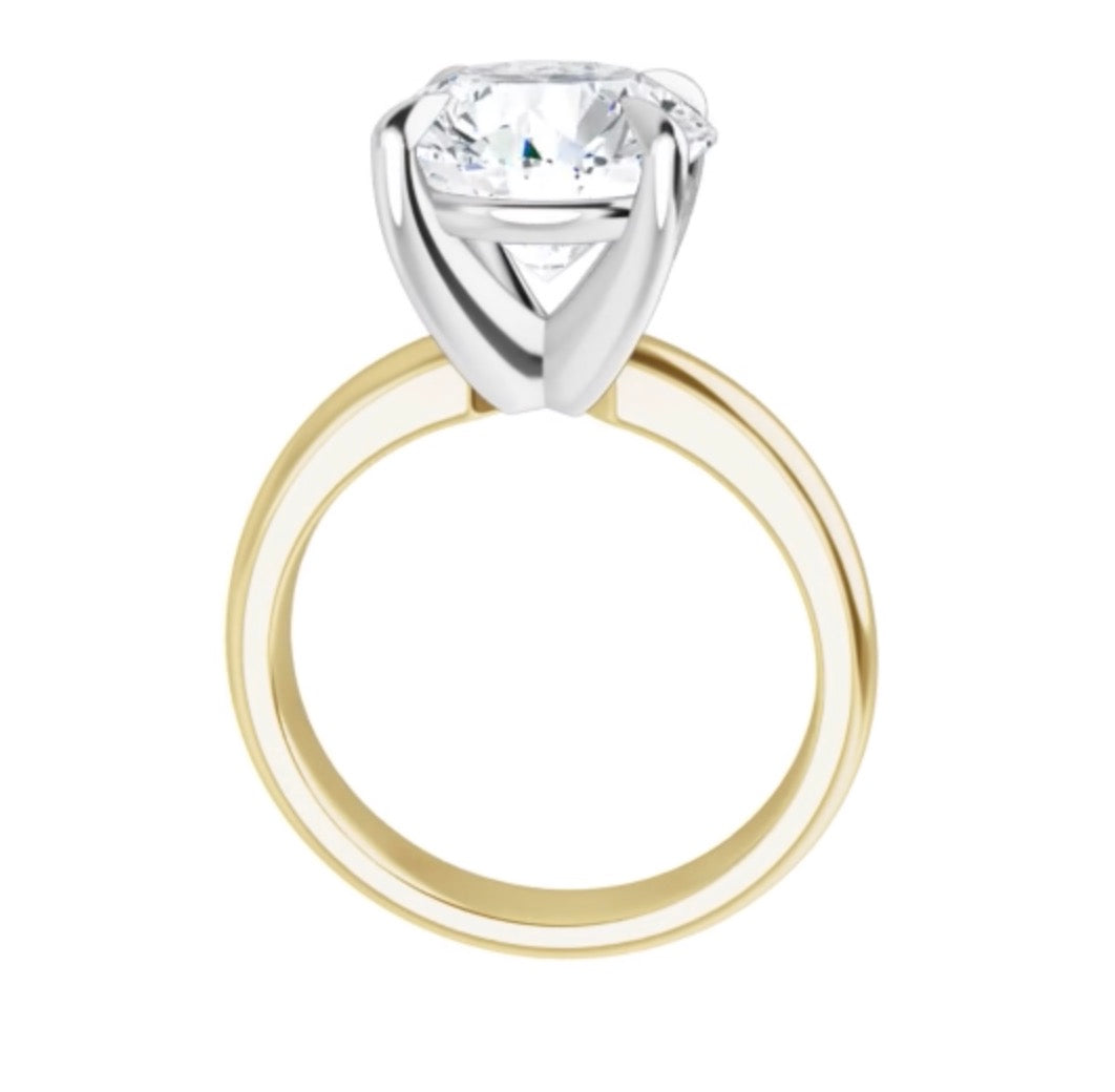 4-Prong Diamond Ring Setting in Gold