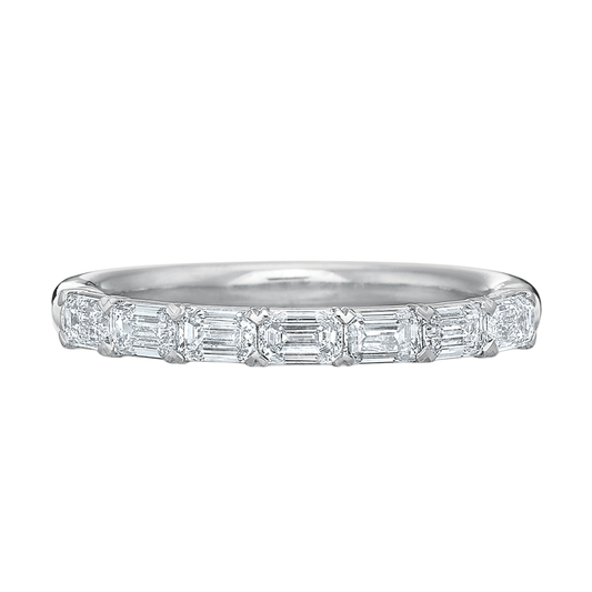Grand Aire Petite Emerald Cut Diamond Band