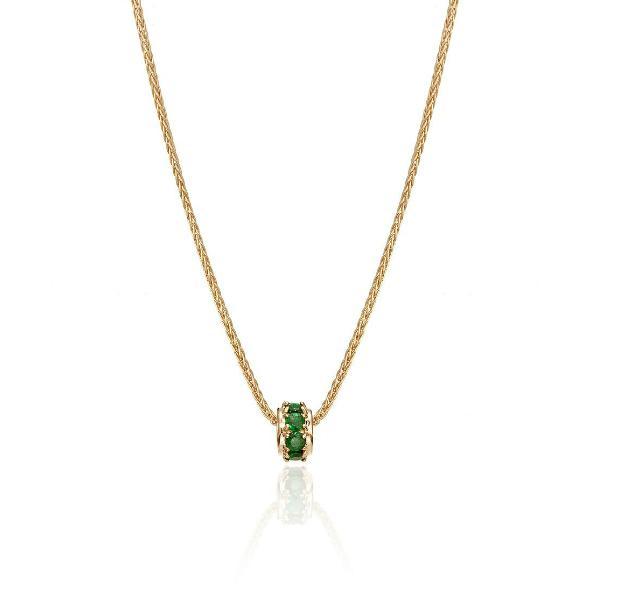 Mother's Rondelles Collection Emerald Rondelle