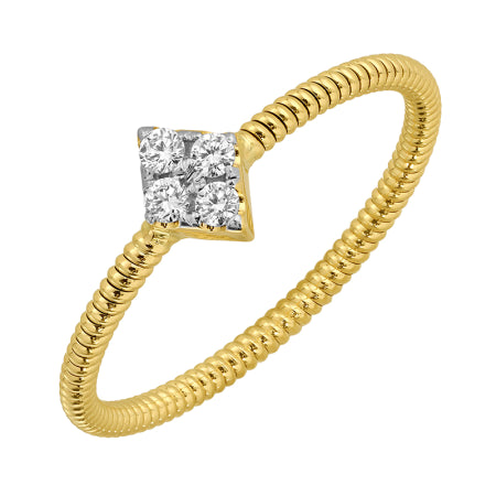 4-Diamond Cluster Ring