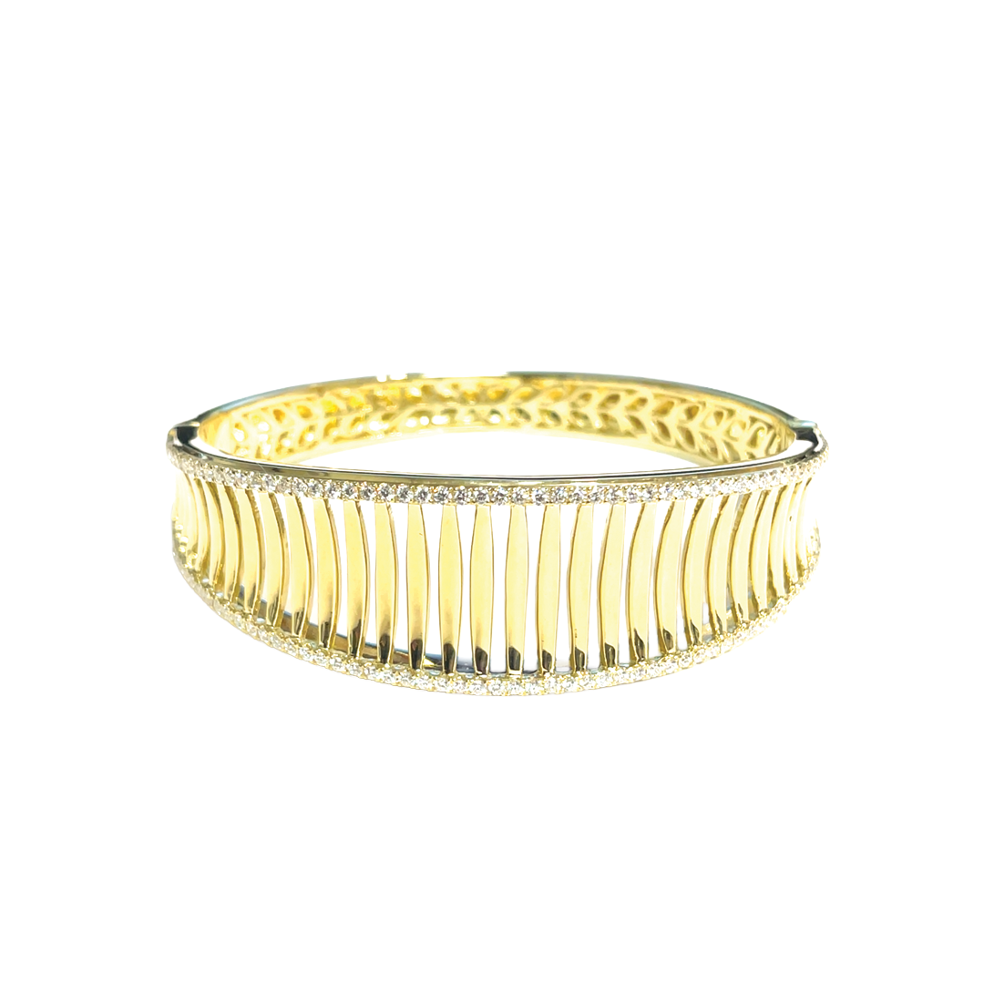 Birdcage Bracelet with Diamonds
