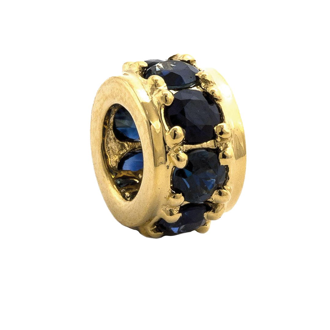 Birthstone Rondelle Pendant in Sapphire