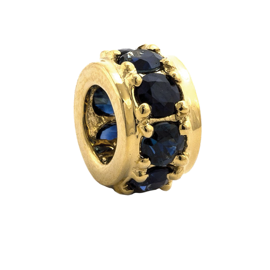 Birthstone Rondelle Pendant in Sapphire