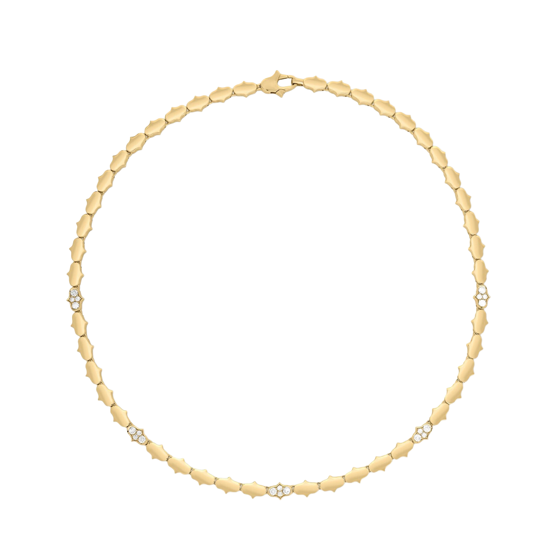 Cobra Diamond Collar Necklace