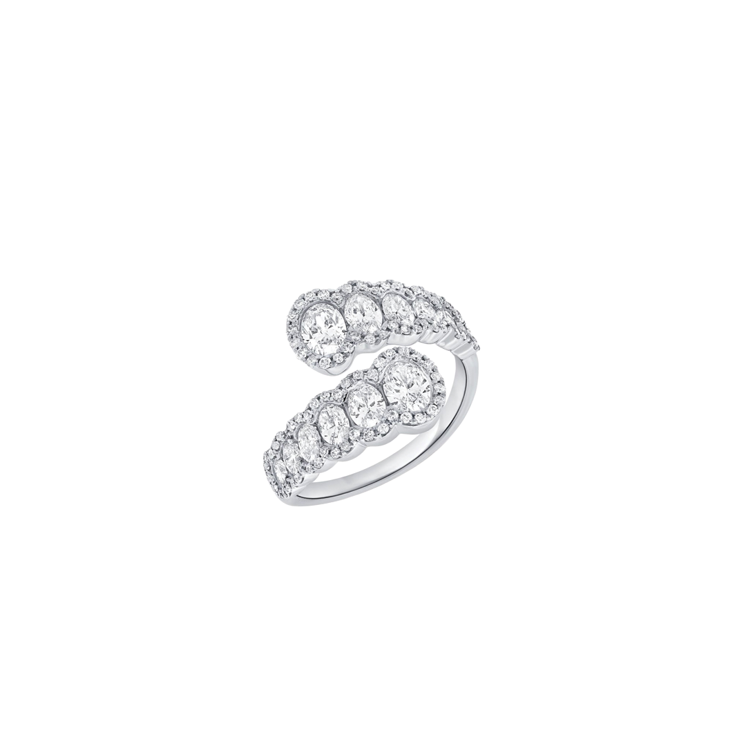 Graduating Diamond Wrap Ring