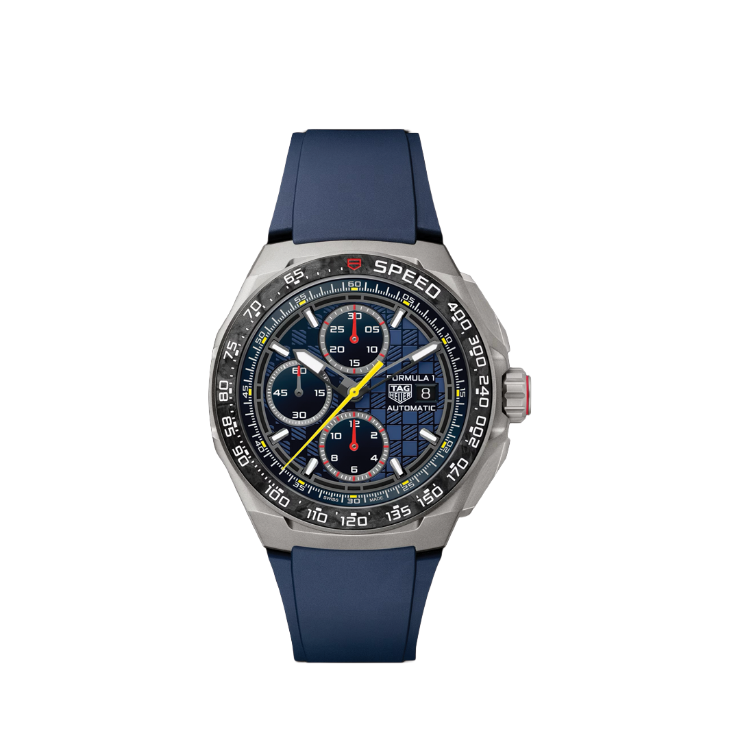 44mm Formula 1 Oracle Red Bull Chronograph Watch with Blue Dial