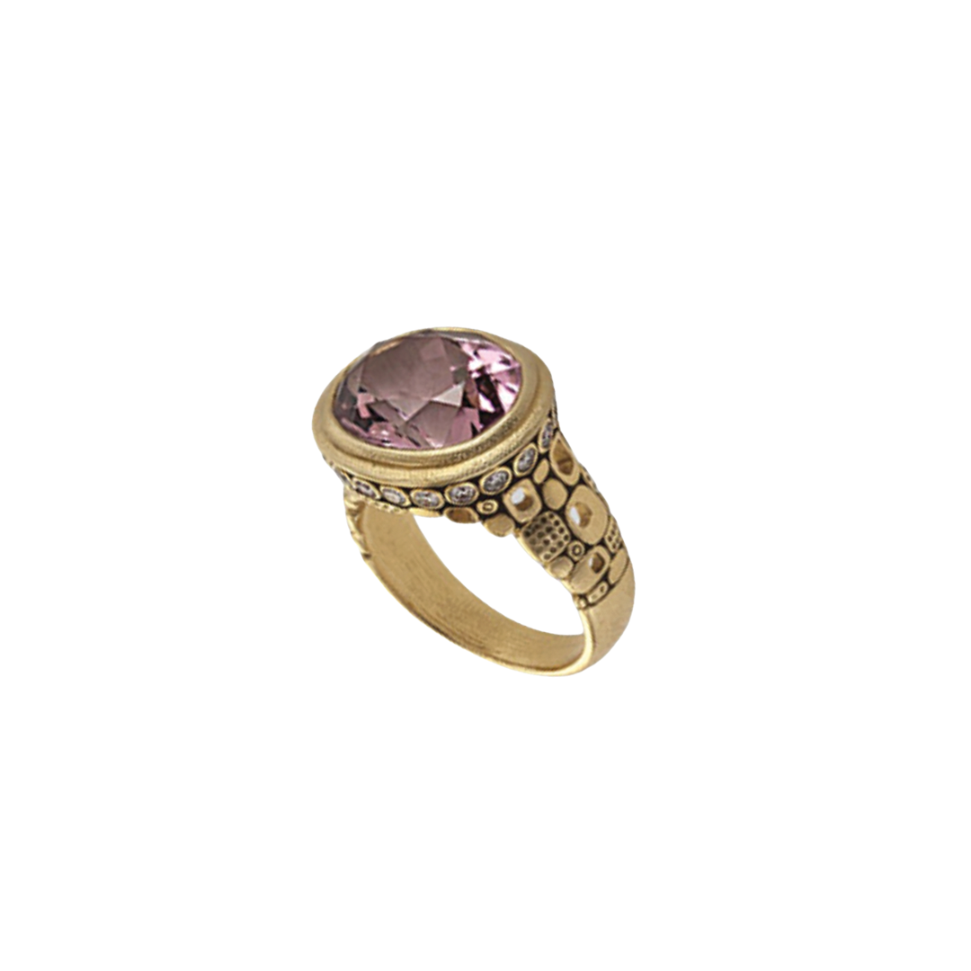 Little Windows Oval Tourmaline Catseye Ring