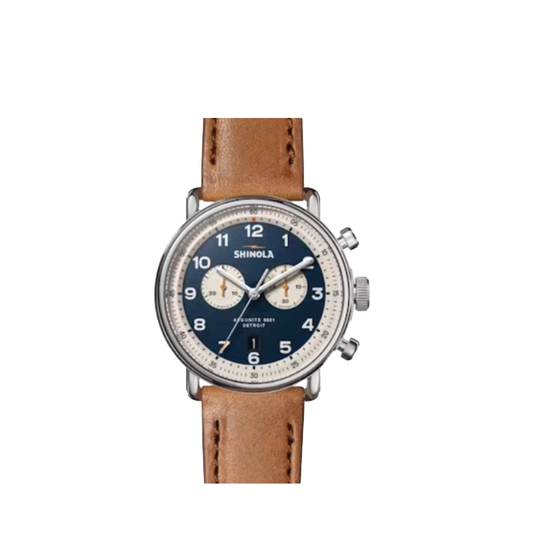 Canfield 43 mm with Continental Blue Dial