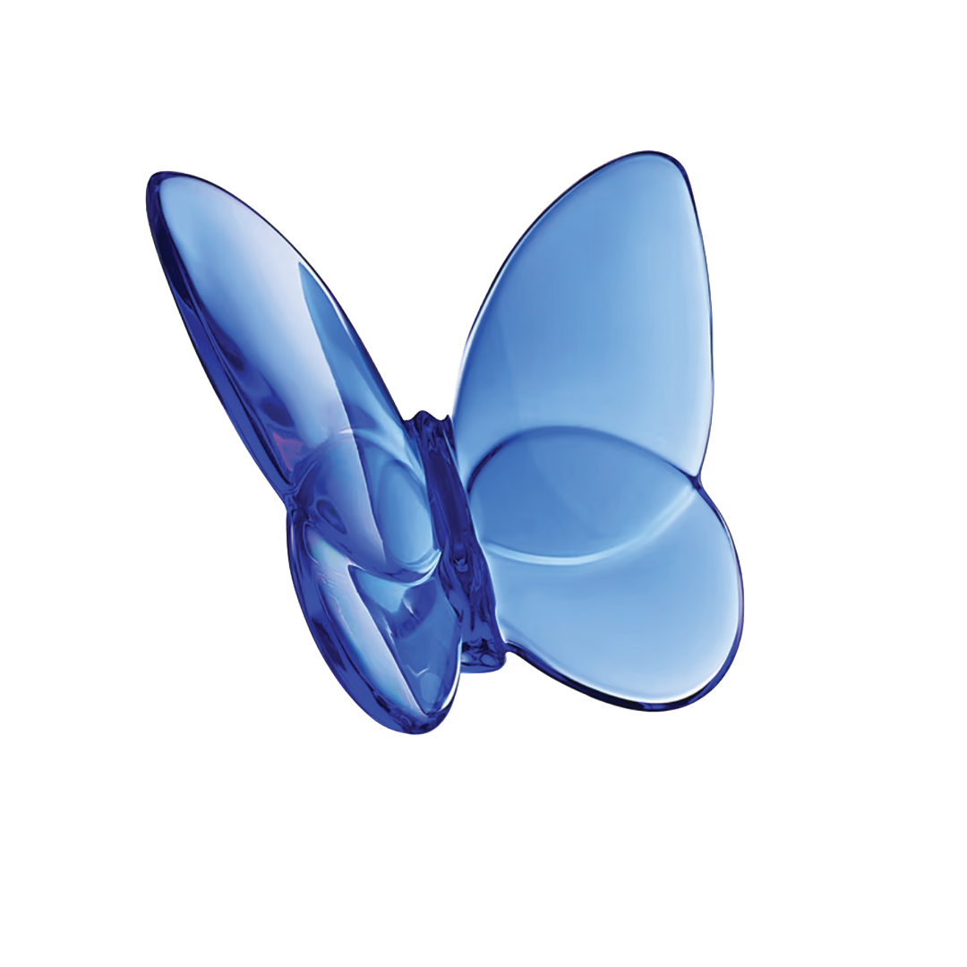 Baccarat Blue Lucky Butterfly