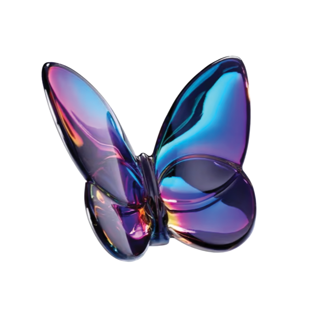 Baccarat Blue Scarabee Lucky Butterfly