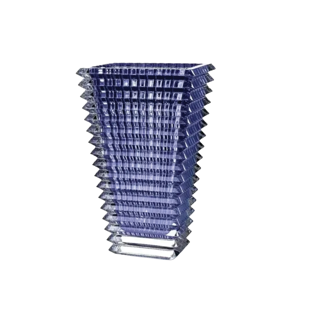 Baccarat Blue Eye Rectangular Vase