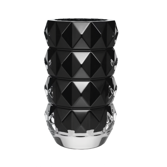 Baccarat Black Louxor Round Vase, Medium