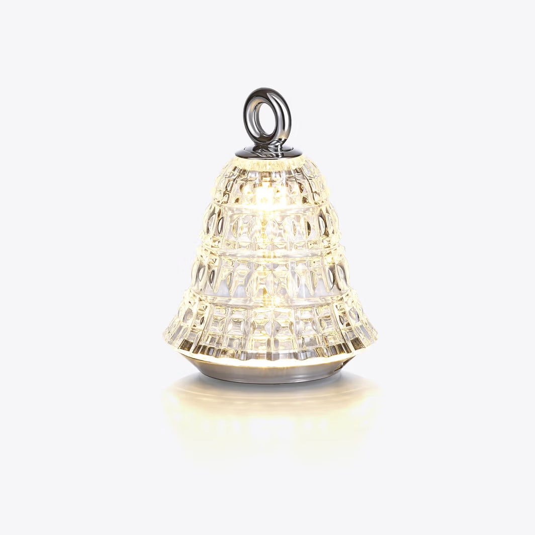 BACCARAT NEW ANTIQUE COLLECTION CLOCHETTE NOMADIC LAMP, CLEA...