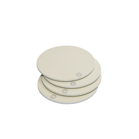 Baccarat Round Ivory Coaster Set