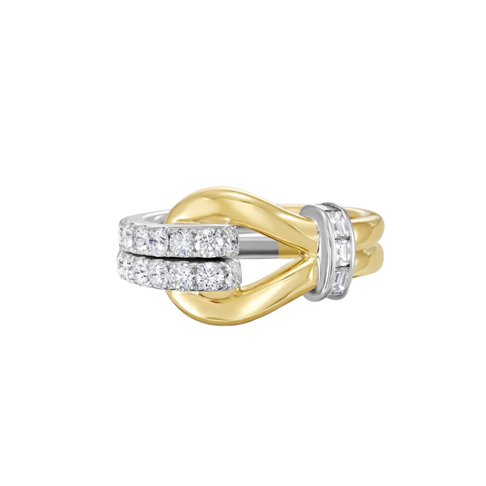 Lasso Ring with Diamonds