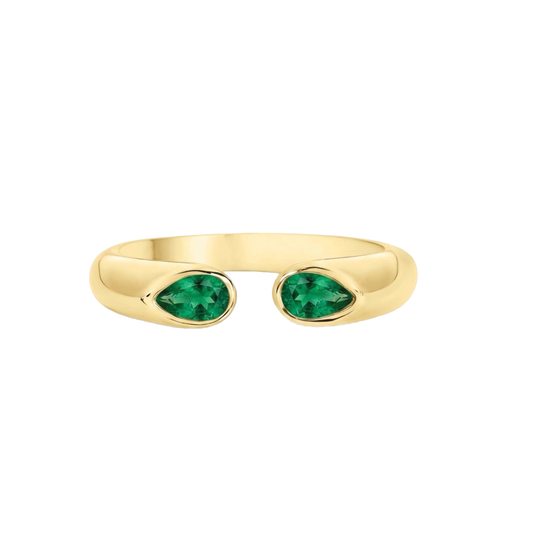 Emerald Stackable Ring