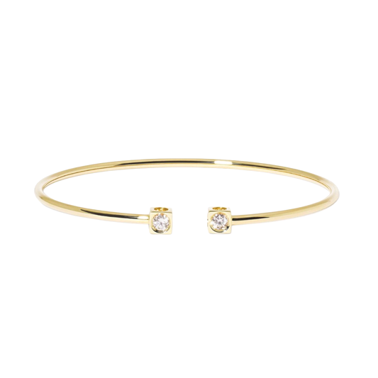 Le Cube Diamant Medium Bracelet in Yellow Gold