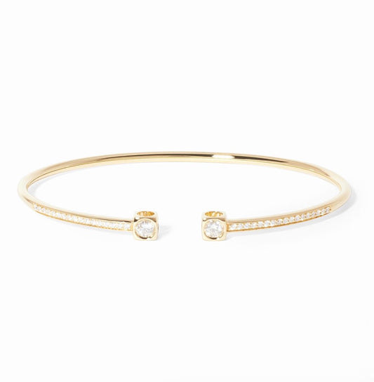 Le Cube Diamant Medium Bracelet in Yellow Gold