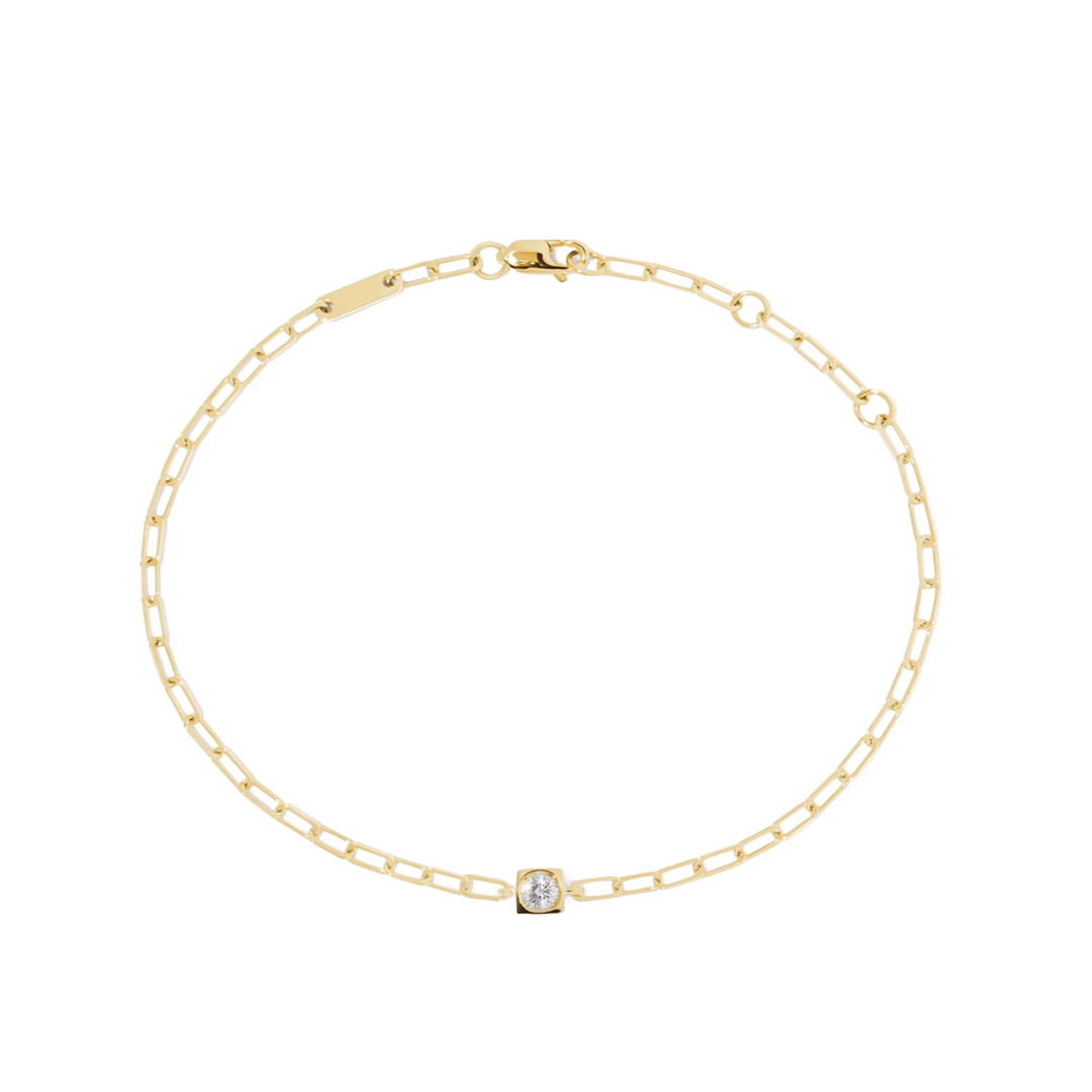 Le Cube Diamant Bracelet with Single Diamond