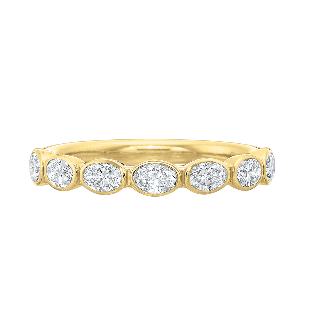 7-Stone Petite Grand Aire Bezel Set Band