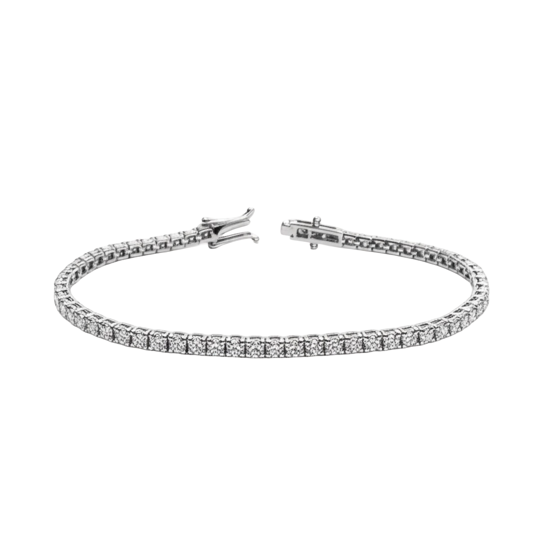 90-Stone Diamond Tennis Bracelet
