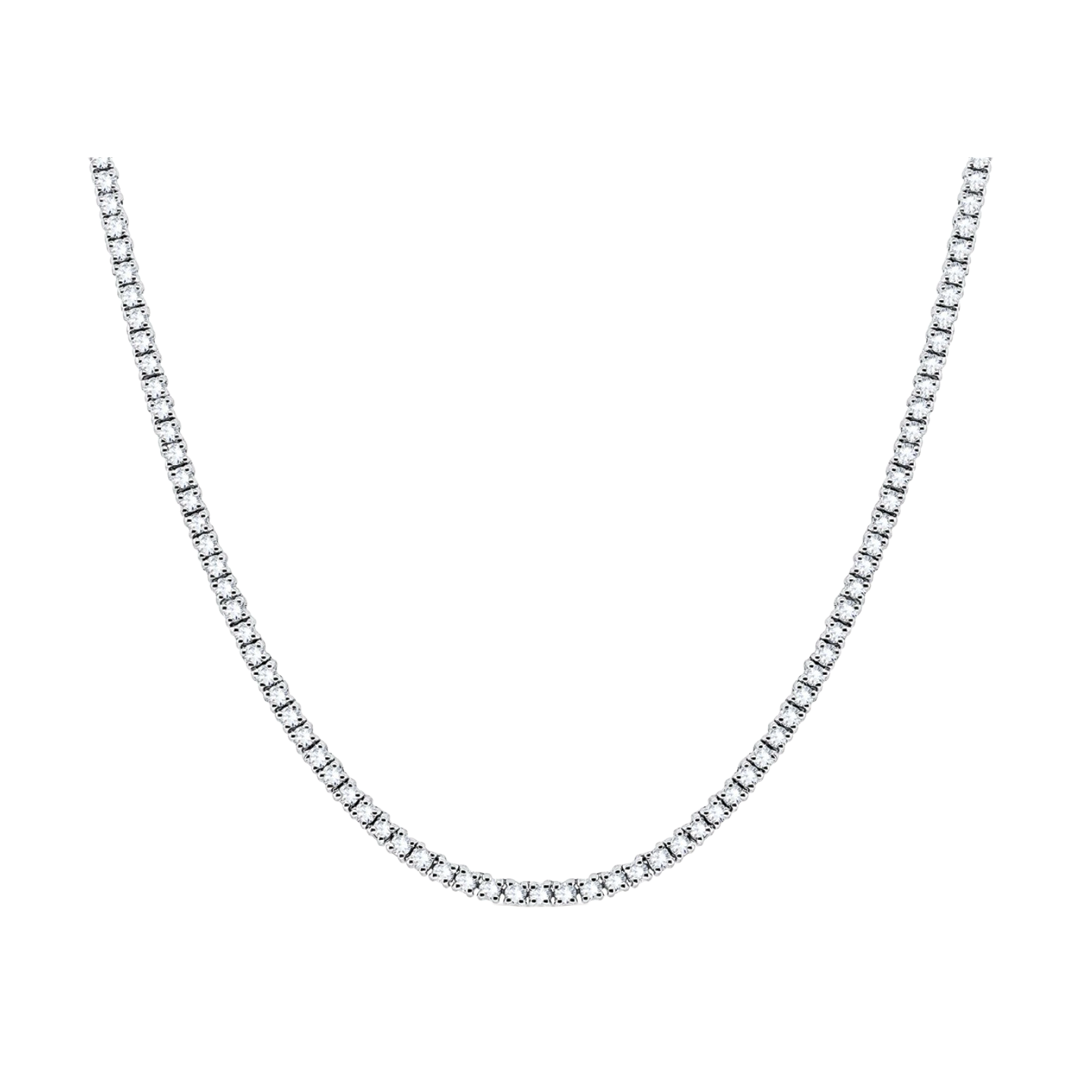 162-Stone Diamond Tennis Necklace
