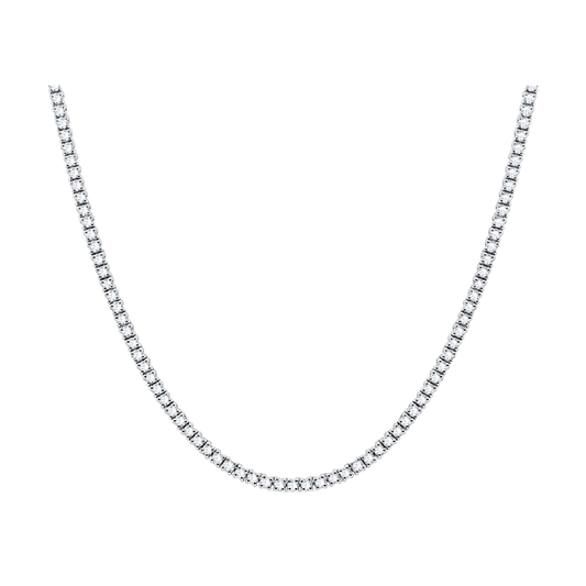 162-Stone Diamond Tennis Necklace