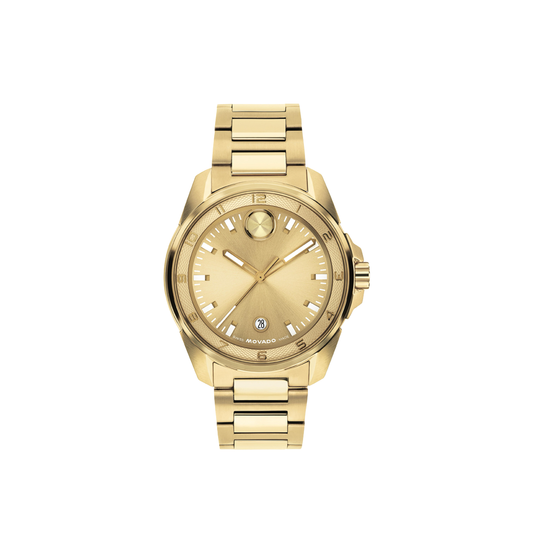 42mm Bold Verso S Watch with Gold Dial