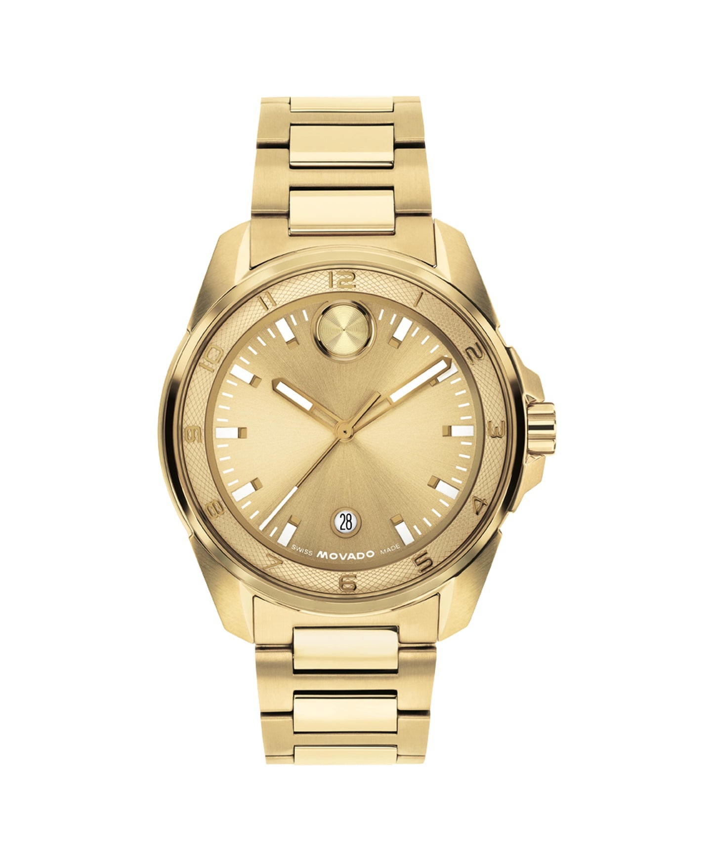 42mm Bold Verso S Watch with Gold Dial
