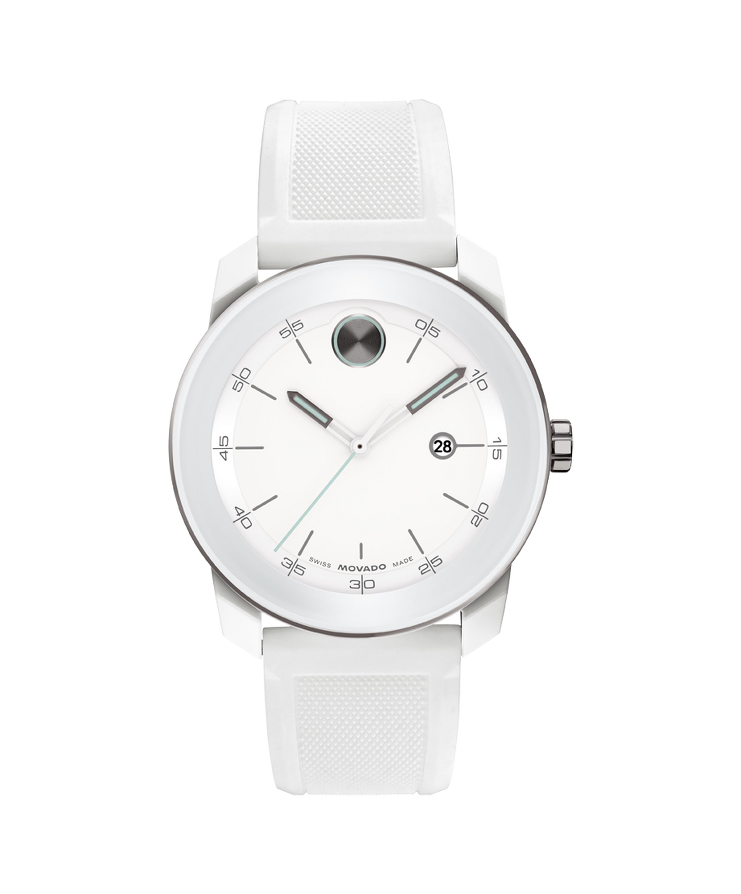 42mm Bold TR90 Chronograph Watch with White Dial
