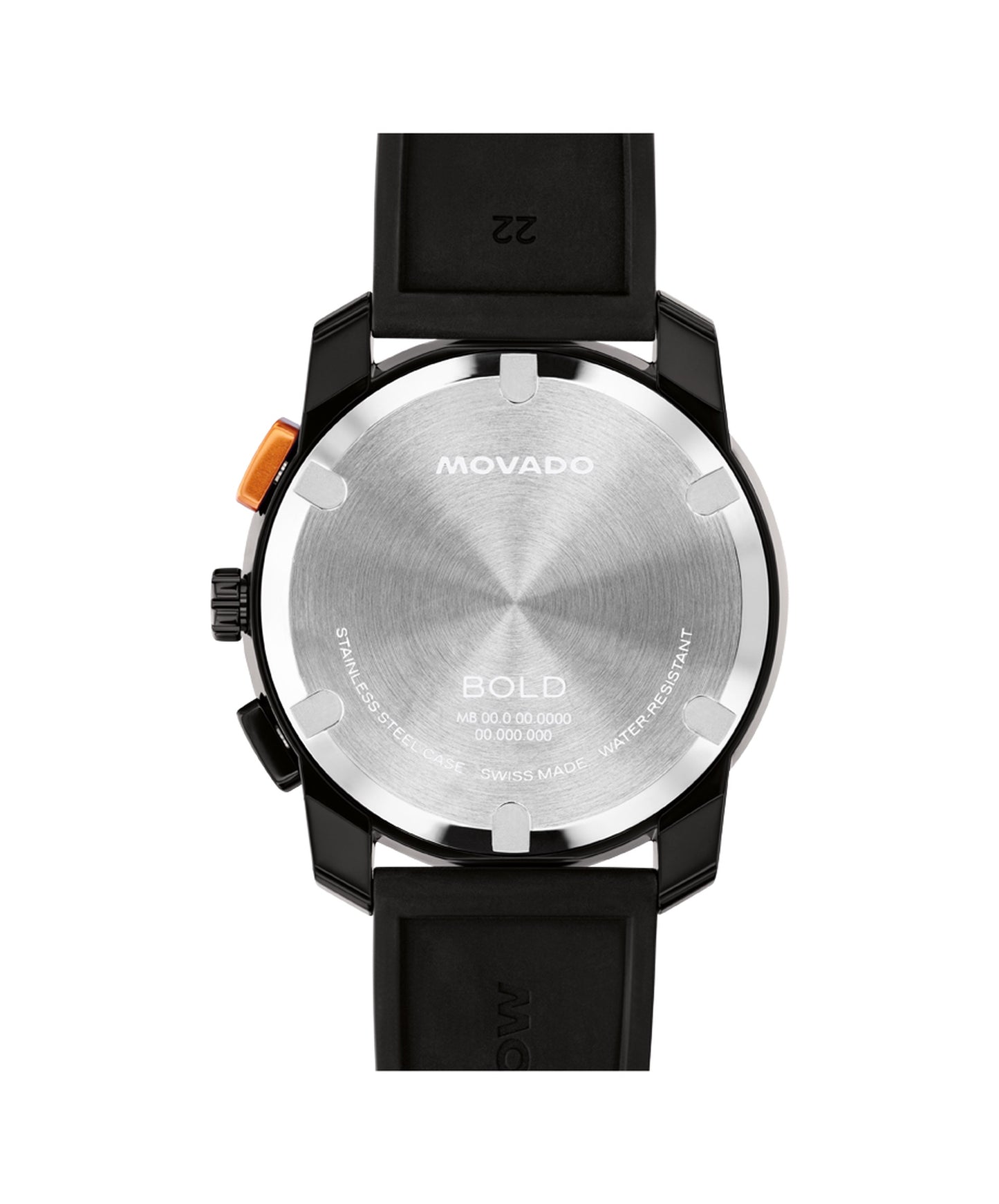44mm Bold TR90 Chronograph Watch with Black Dial