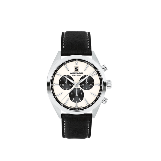 41mm Heritage Datron Chronograph Watch with Ivory Dial
