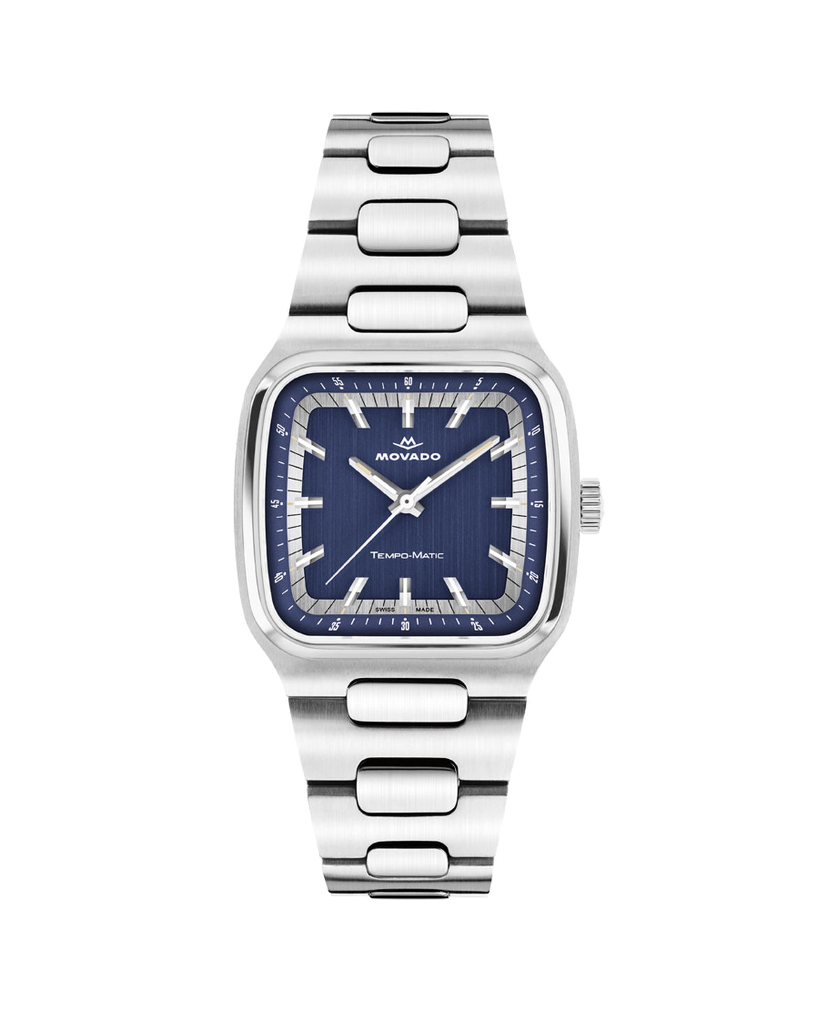Heritage Tempo-Matic Watch with Blue Dial