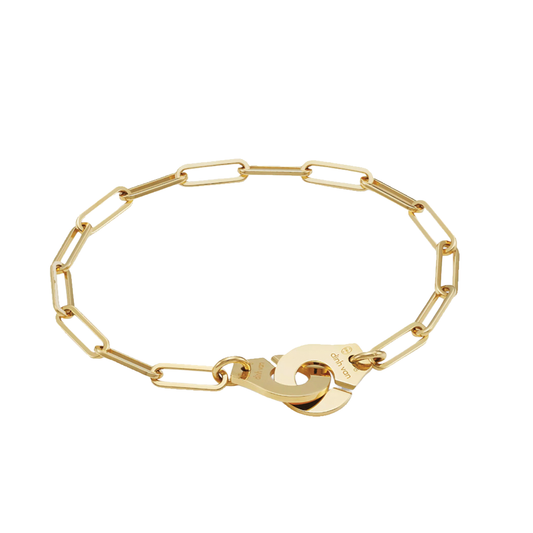 Menottes R12 Gold Bracelet