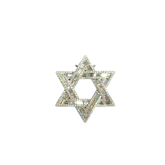 Star of David Diamond Pendant