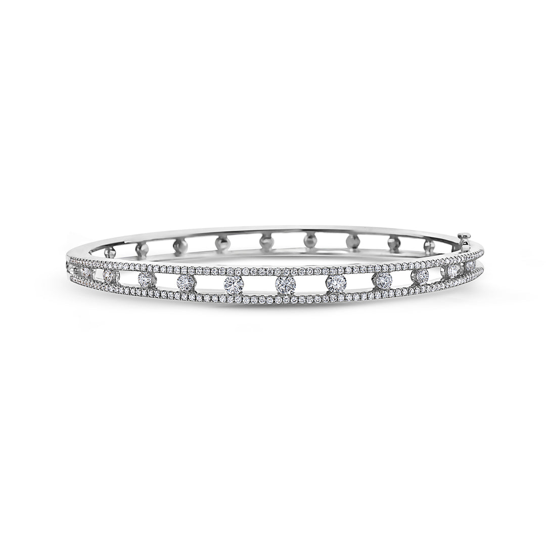 Diamond Air Bracelet in White Gold